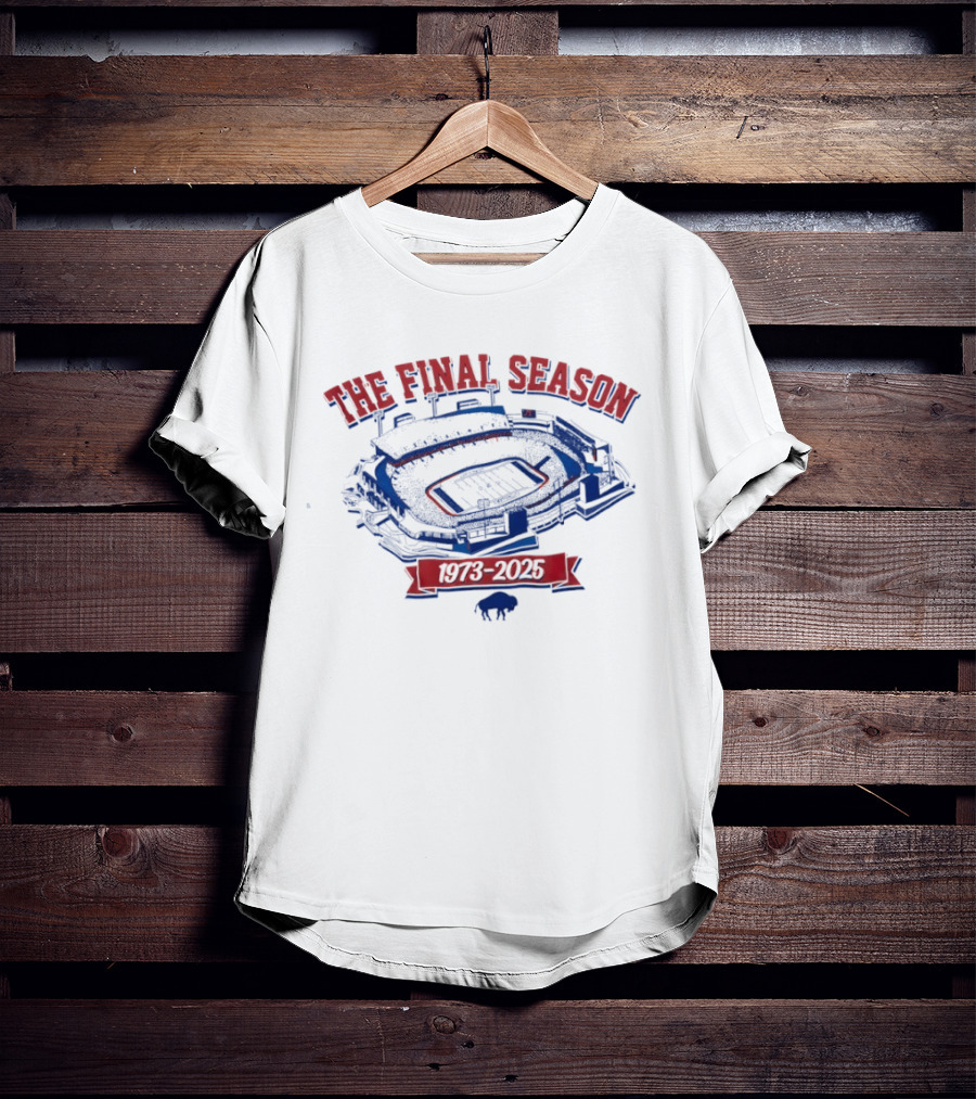 Buffalo Bills The Final Season Stadium 1973 2025 T-Shirt