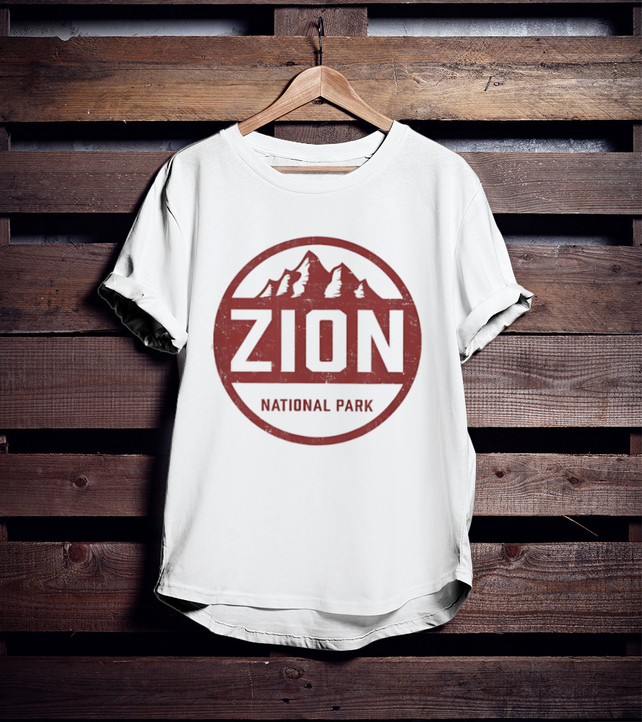 Zion National Park Utah Mountain Rustic T-Shirt