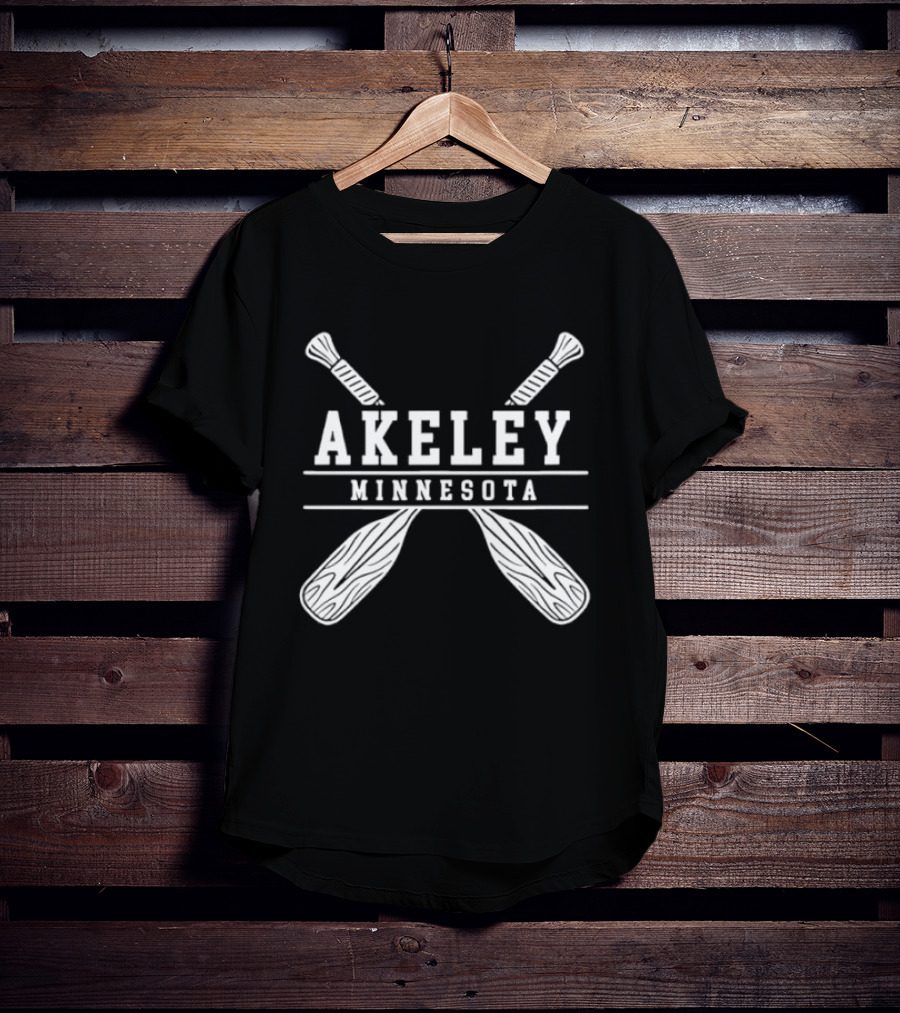 Akeley Minnesota Lake Paddle Adventure Outdoor Nature T-Shirt