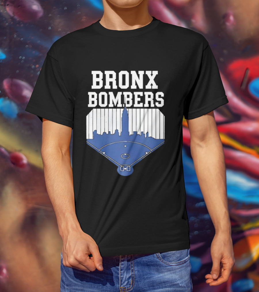 Bronx Bombers Baseball Skyline T-Shirt
