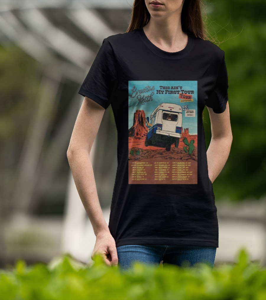 Braxton Keith This Ain't My First Tour 2026 Dates Bus Desert Scene T-Shirt