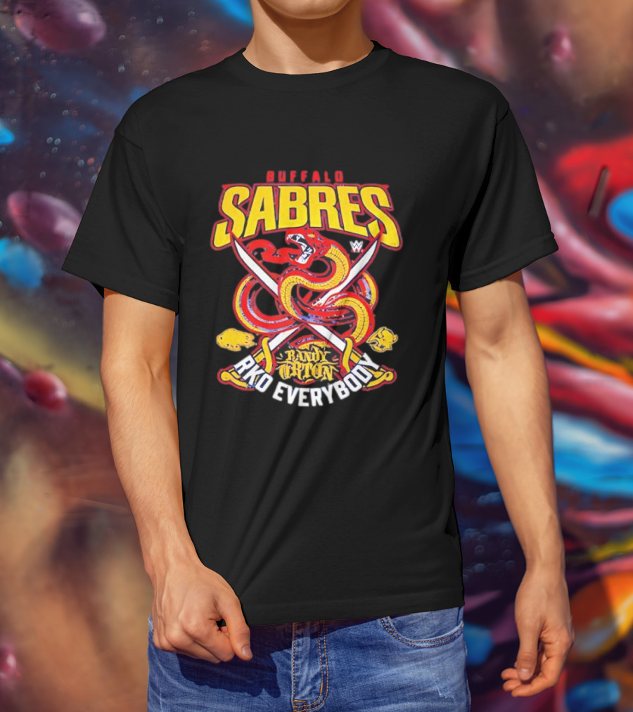 Buffalo Sabres Rko Everybody Randy Orton Snake Cross Swords T-Shirt
