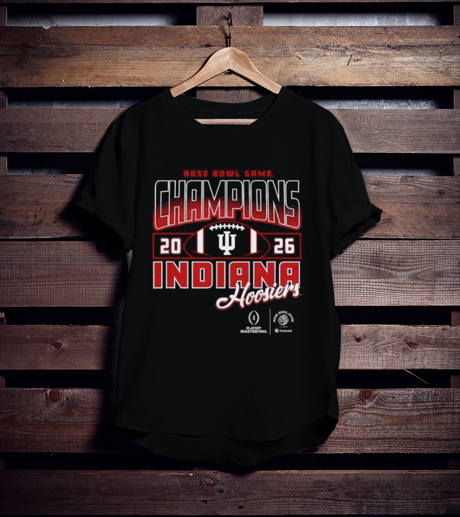 Indiana Hoosiers Rose Bowl Champions 2026 CFP Winners Football T-Shirt