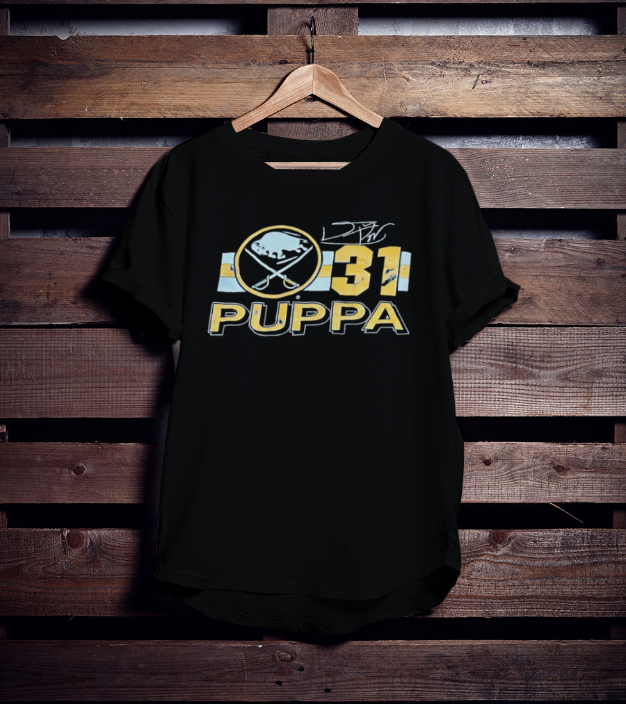 Buffalo Sabres Daren Puppa 31 Signature Hockey Fan T-Shirt