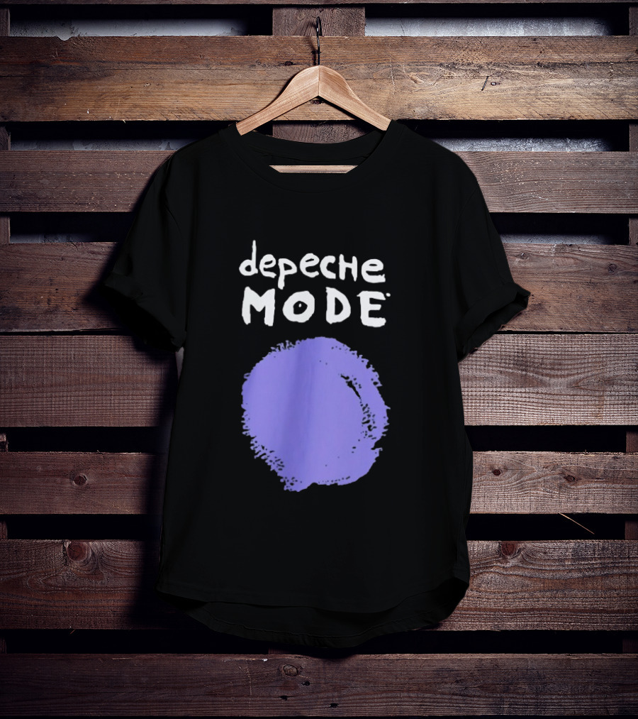 Depeche Mode Devotional Band Purple Circle T-Shirt