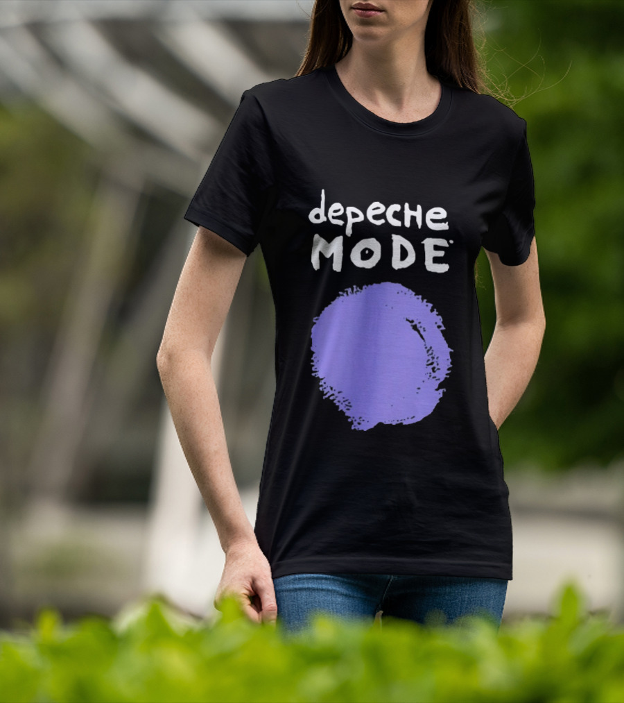 Depeche Mode Devotional Band Purple Circle T-Shirt