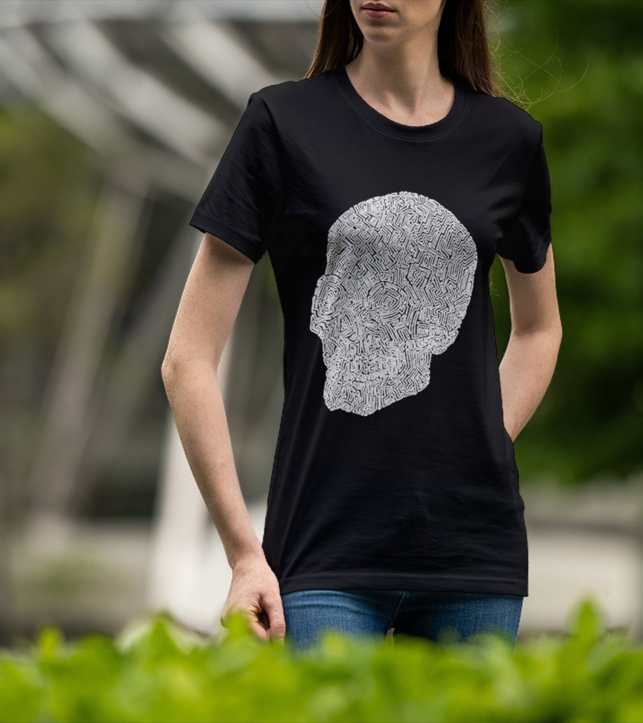Noah Scalin Obsessive Compulsive Skull Maze T-Shirt