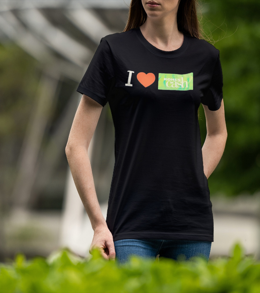 I Love Kohl's Cash Green Heart T-Shirt