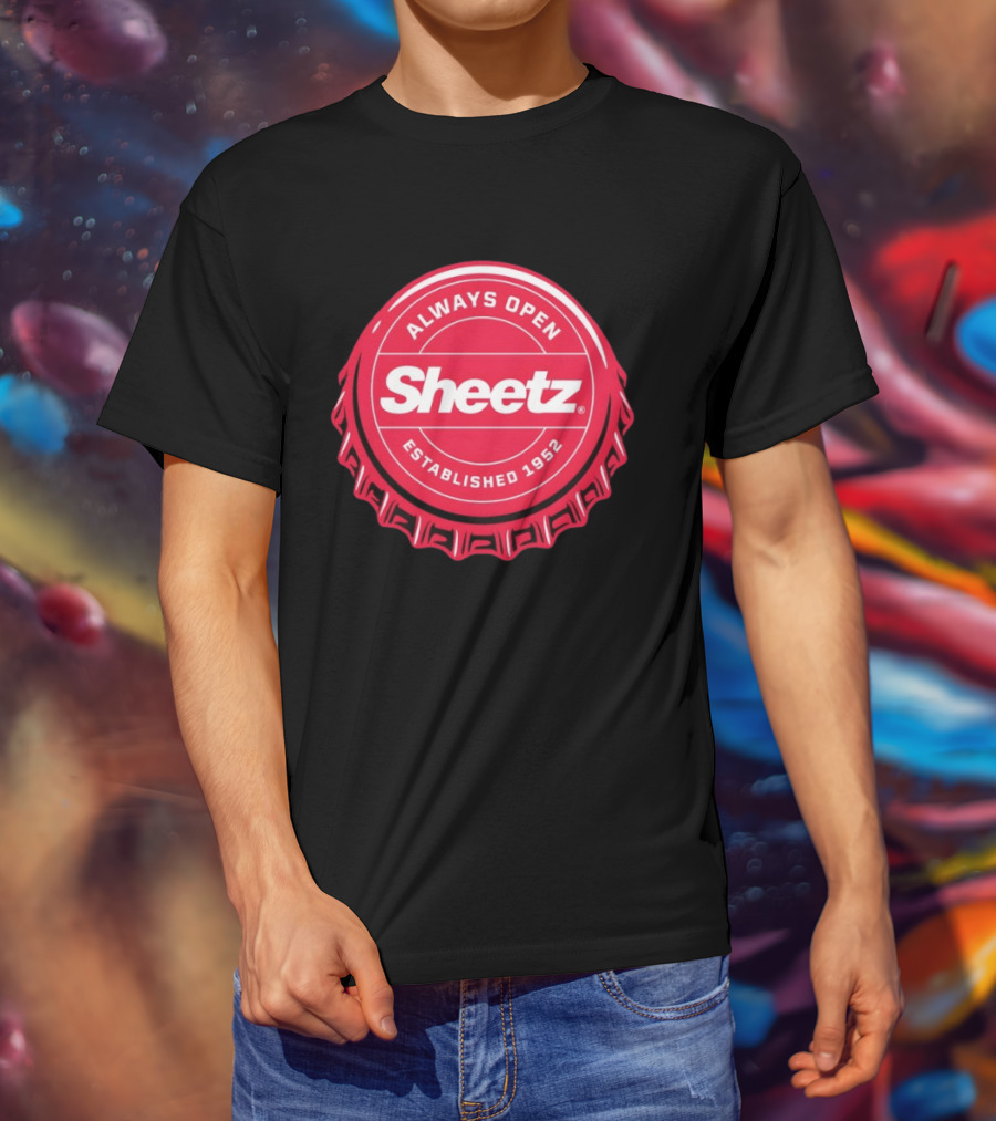 Always Open Sheetz Established 1952 Red Bottle Cap T-Shirt