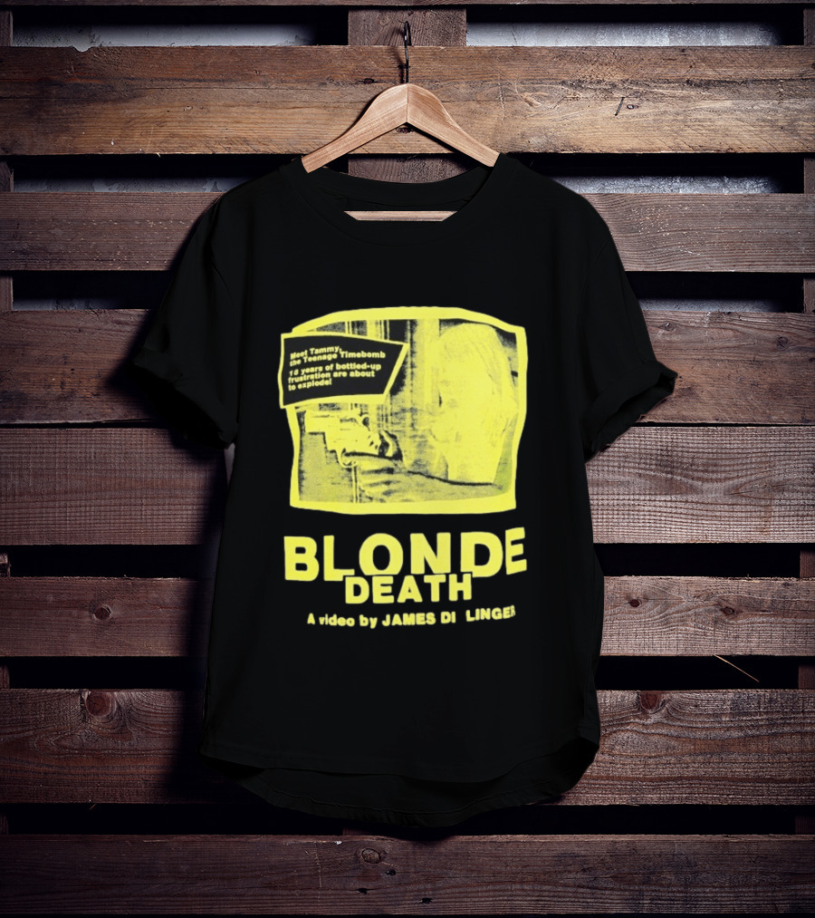 Blonde Death Teenage Timebomb Video By James D Lange 12 Years Frustration Explosion T-Shirt