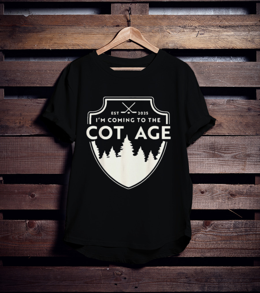 I'm Coming To The Cottage Est 2025 Trees T-Shirt