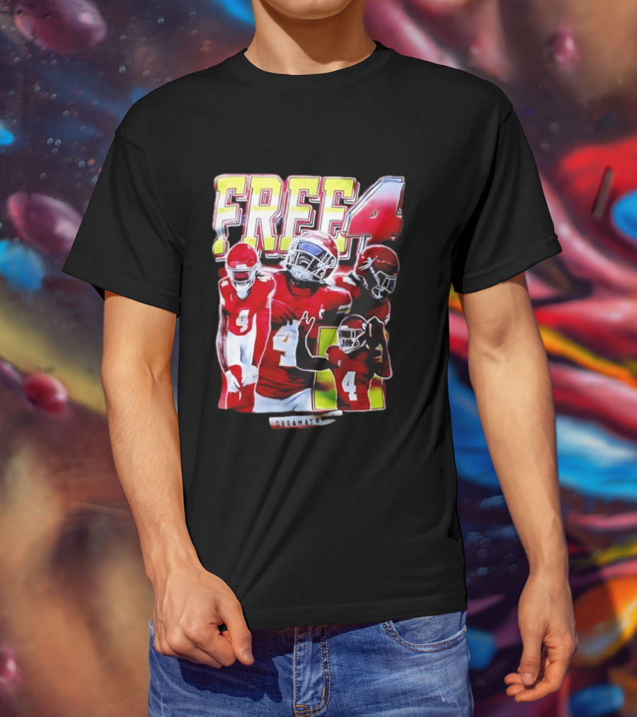 Free 4 Rashee Rice Kansas City Chiefs Dreamathon T-Shirt