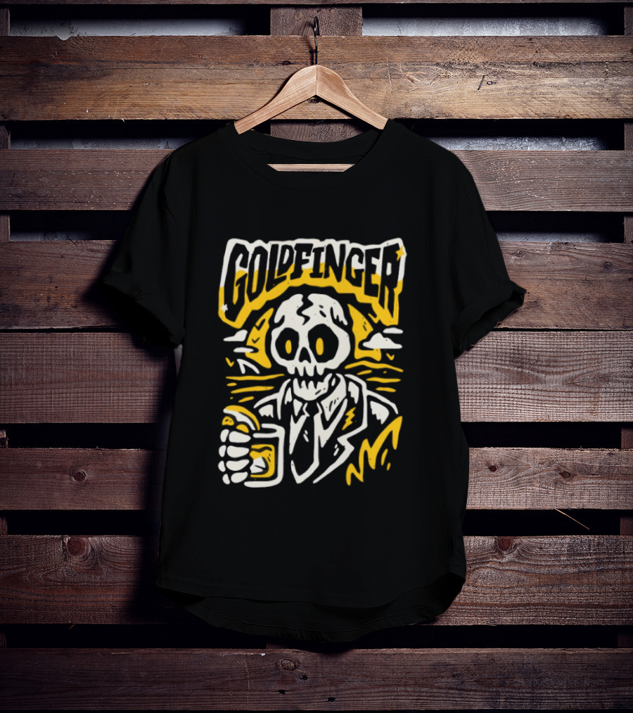 Goldfinger Skeleton Holding Tijuana T-Shirt