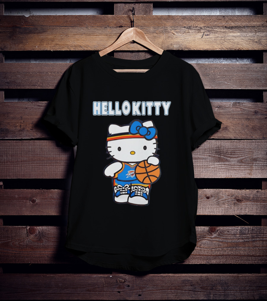 Hello Kitty Oklahoma City Thunder Basketball T-Shirt
