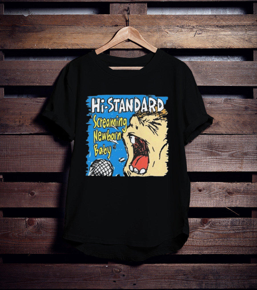 Hi Standard Screaming Newborn Baby Niigata Japan SNB Band Merchandise T-Shirt