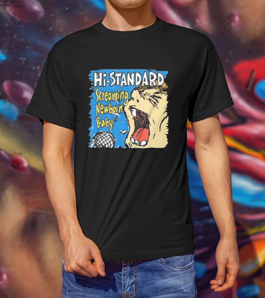 Hi Standard Screaming Newborn Baby Niigata Japan SNB Band Merchandise T-Shirt