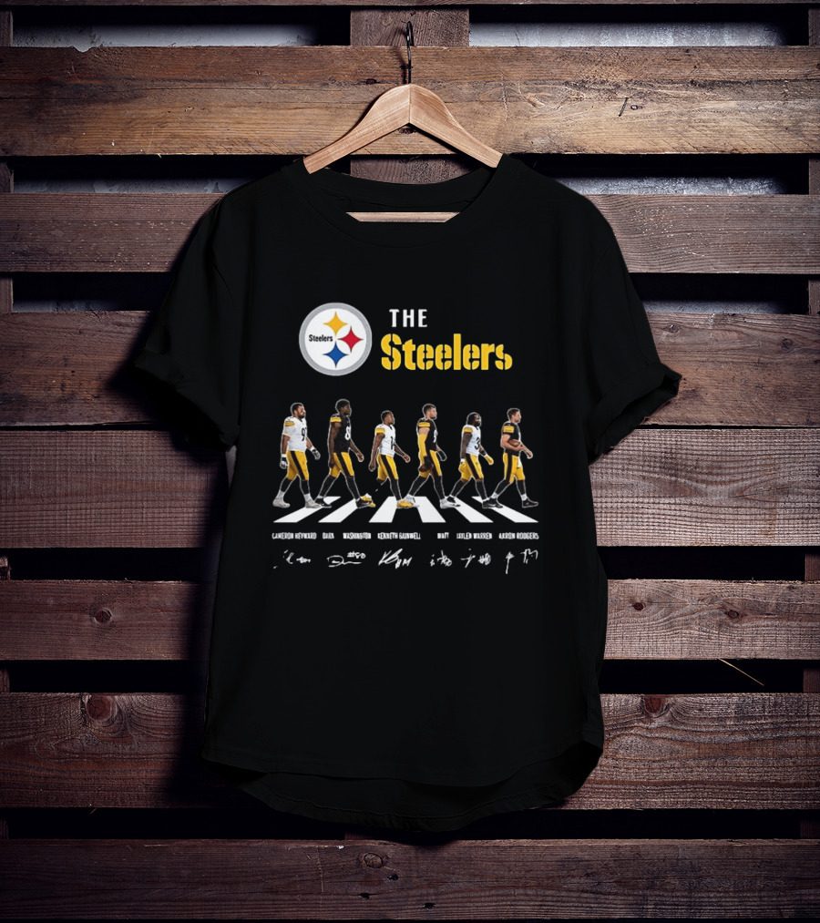 Pittsburgh Steelers Player Signatures Crosswalk T-Shirt