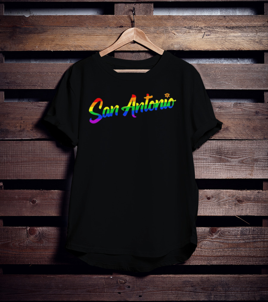 San Antonio Rainbow Pride LGBTQ+ Spurs T-Shirt