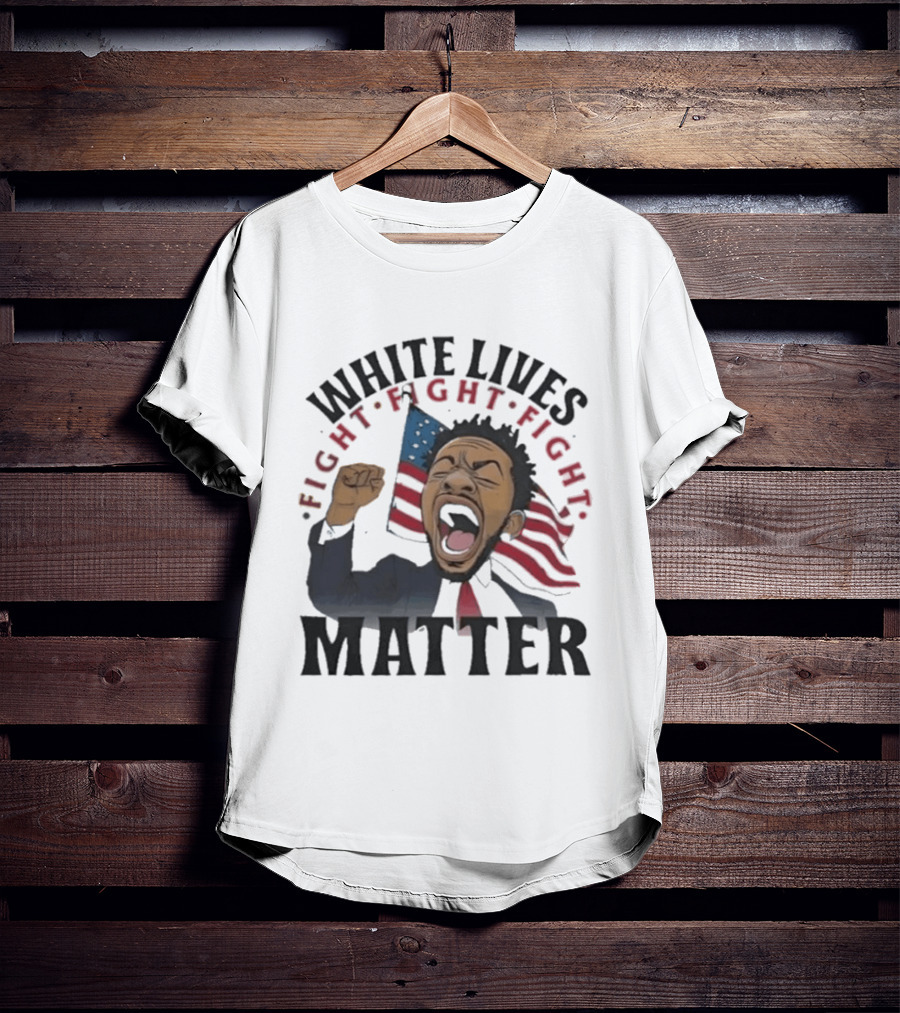 Kendrick Lamar White Lives Fight Matter American Flag Powers T-Shirt