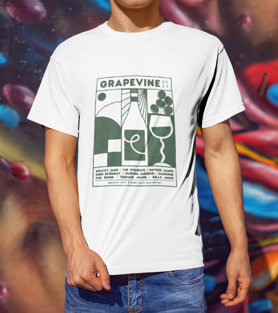 Grapevine 2023 Lineup Gang Of Youths The Wombats Hayden James Teenage Dads T-Shirt