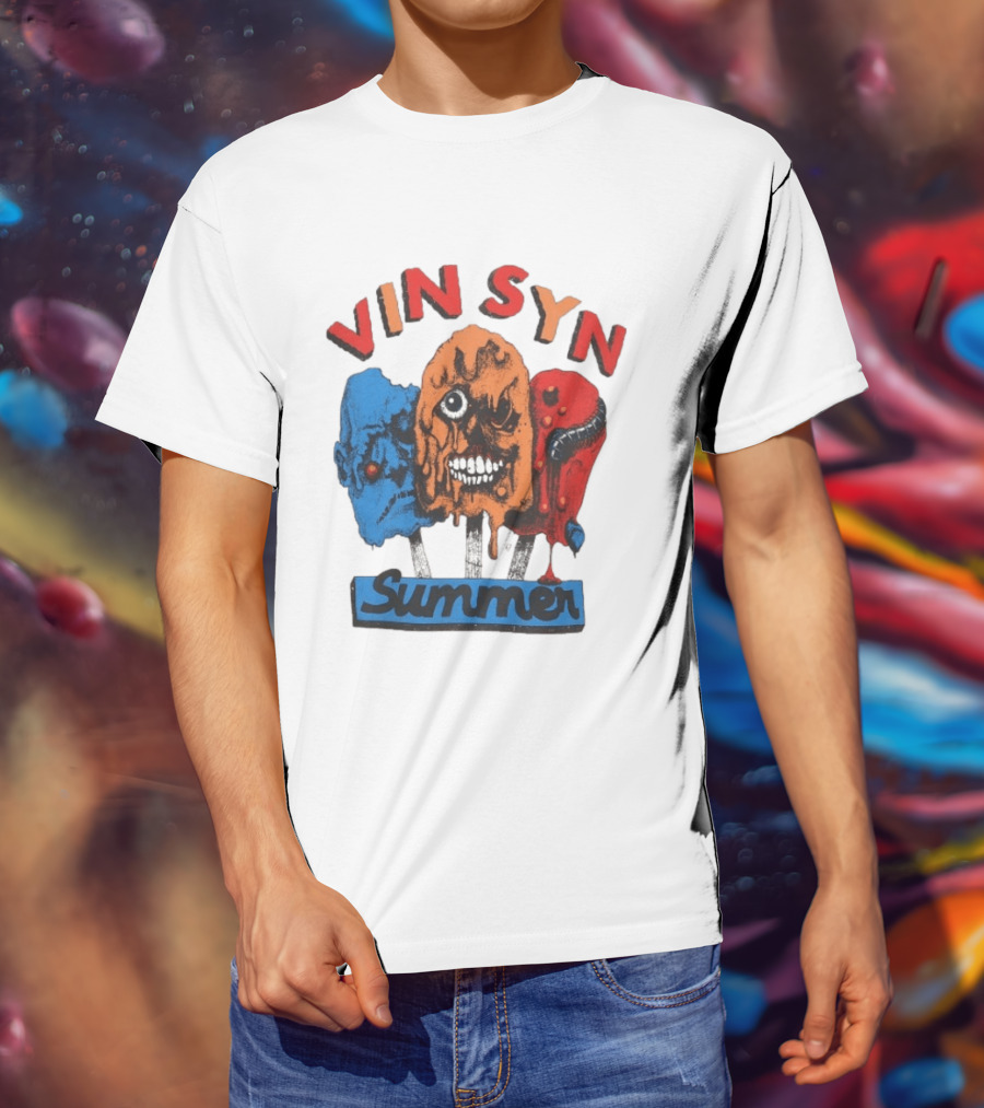 VIN SYN Summer Horror Monster Trio T-Shirt