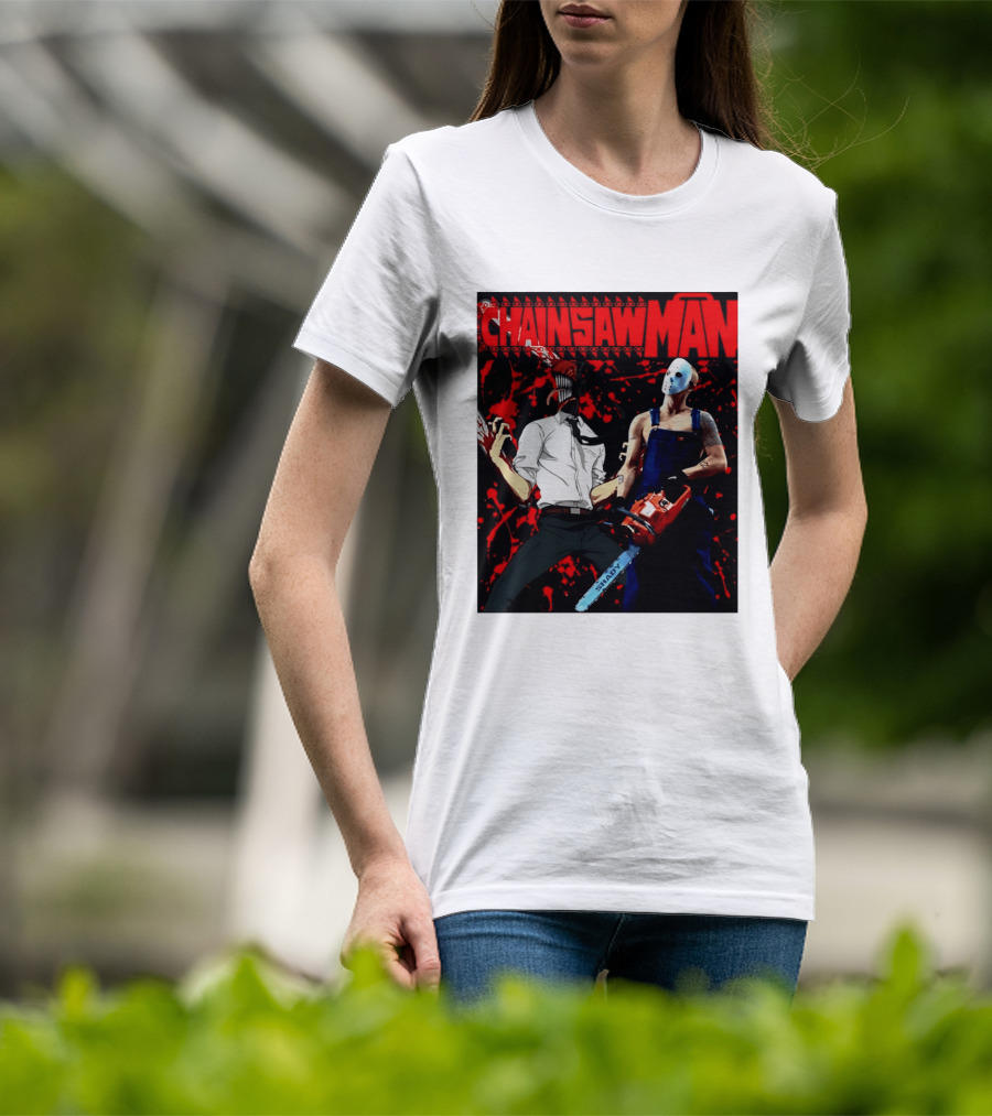 Chainsaw Man Shady Anime Horror T-Shirt