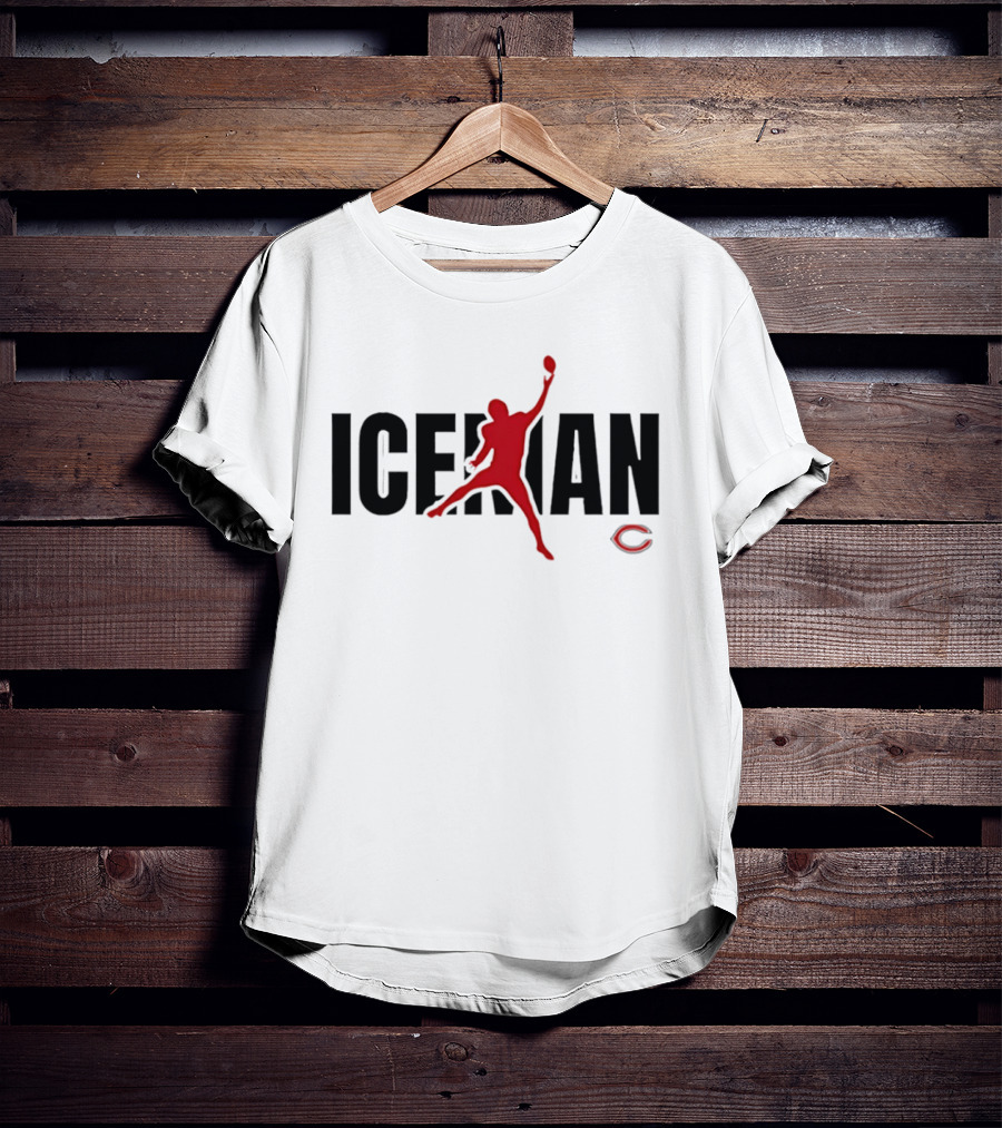 Chicago Bears Caleb Williams Iceman Jumpman C Logo Football T-Shirt