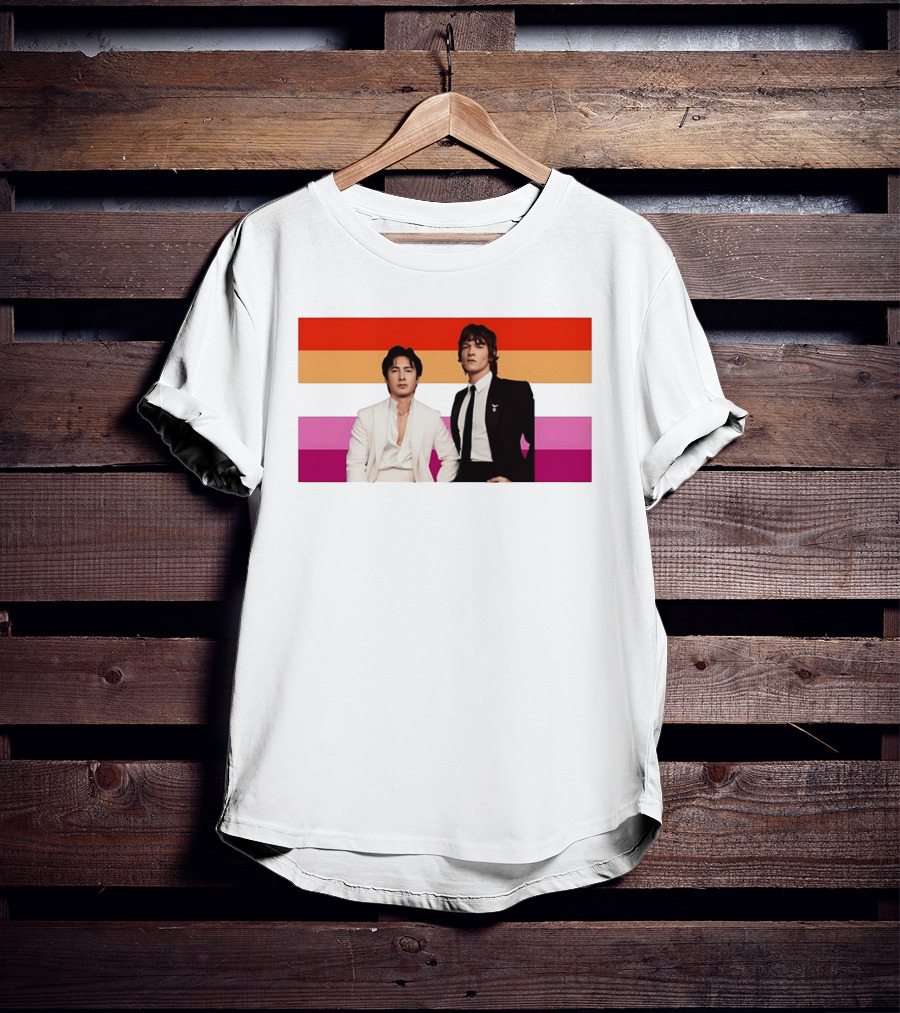 Hudson Williams Connor Storrie Lesbian Pride Flag Themes T-Shirt