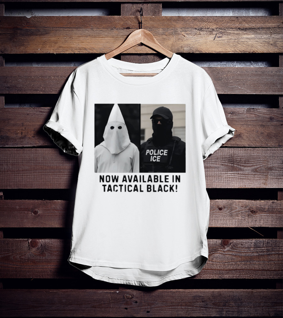 Now Available In Tactical Black Anti ICE Police ICE T-Shirt