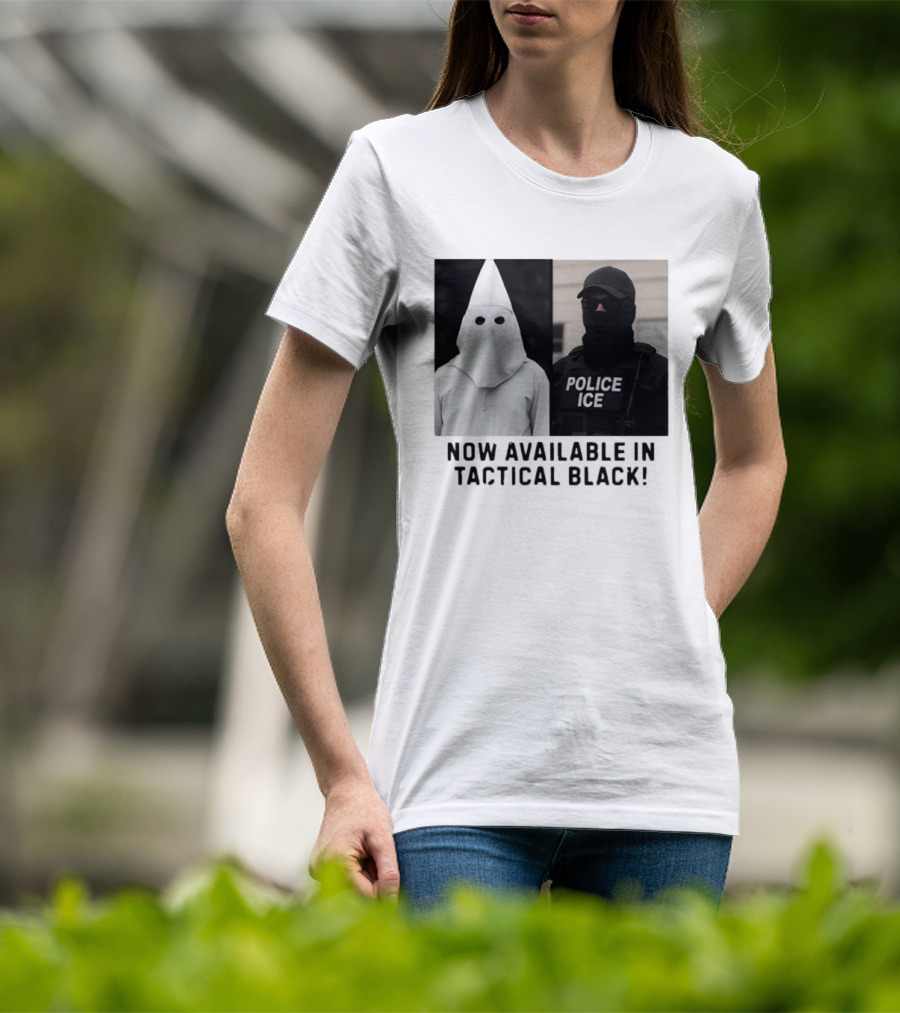 Now Available In Tactical Black Anti ICE Police ICE T-Shirt