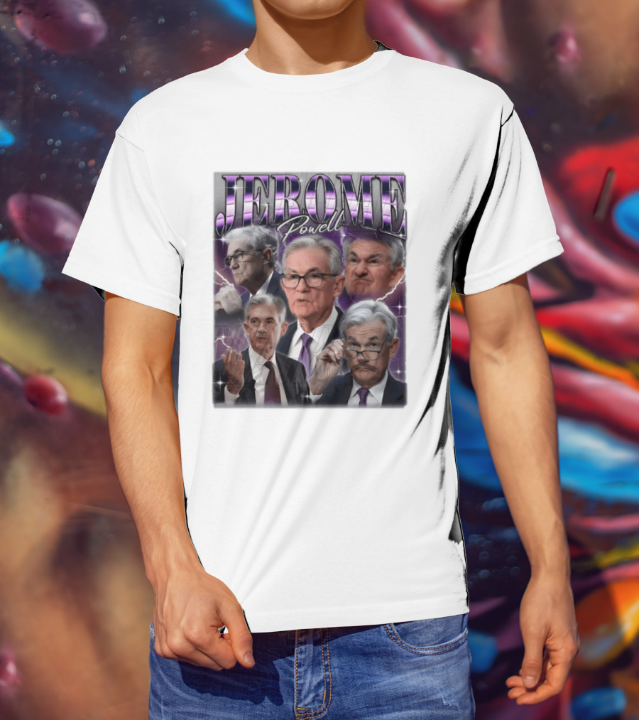 Jerome Powell Collage Multiple Expressions And Poses T-Shirt