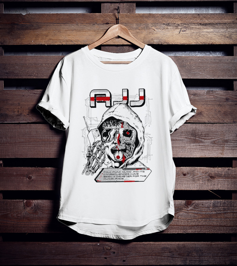 AJJ Lost Media Folk Punk Music Human Memory Exploration T-Shirt