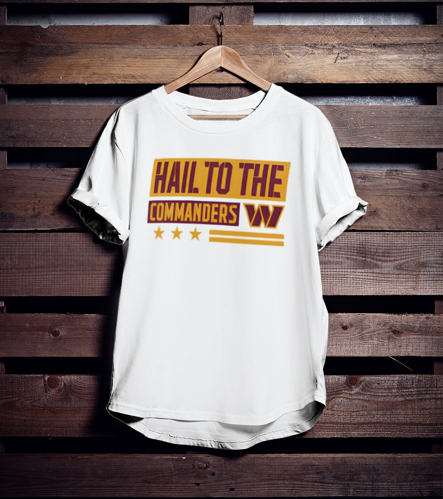 Washington Commanders Hail To The Commanders Fanatics Cream Team Archives T-Shirt