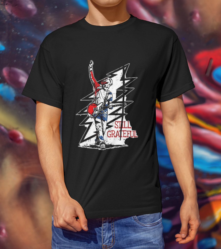 Bob Weir Still Grateful Lightning Bolt Guitar T-Shirt