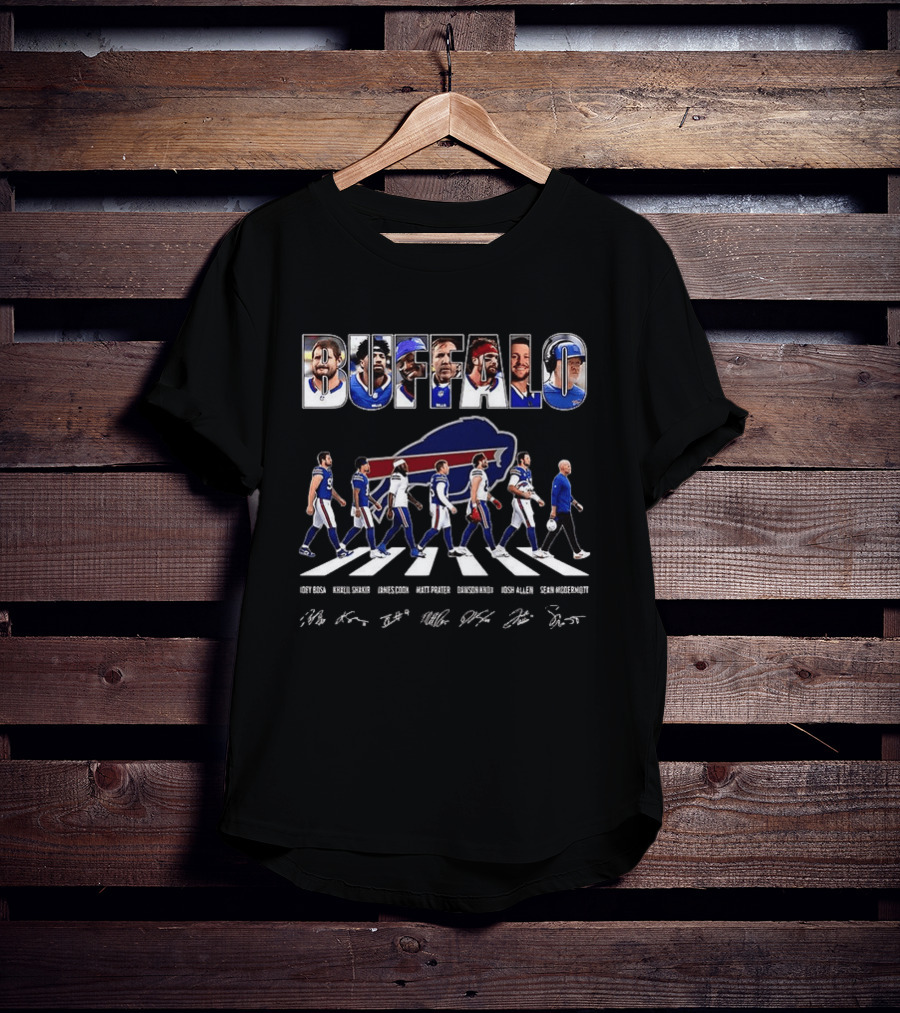Buffalo Bills Team Walk 2026 Josh Allen Stefon Diggs Matt Milano Micah Hyde Sean McDermott T-Shirt