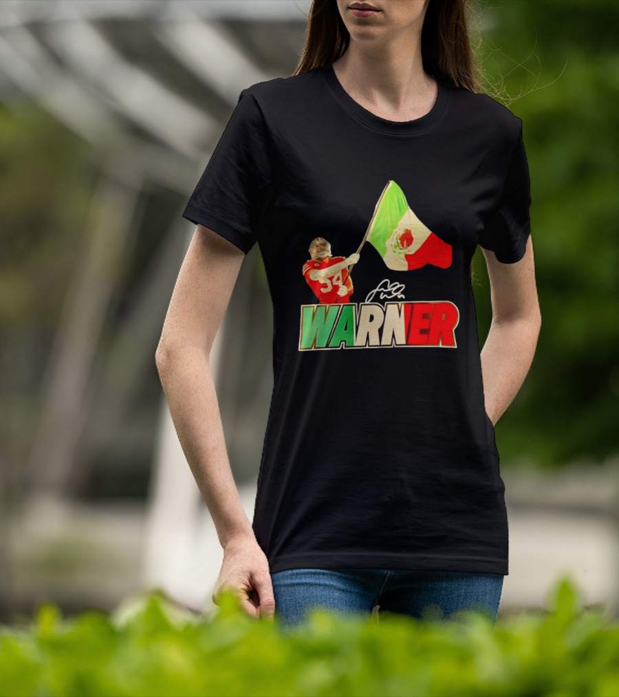 Fred Warner Mexico Flag San Francisco 49ers Player Celebration T-Shirt
