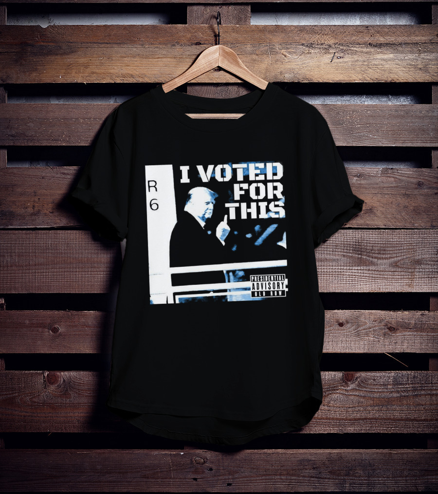 I Voted For This Trump Middle Finger T-Shirt
