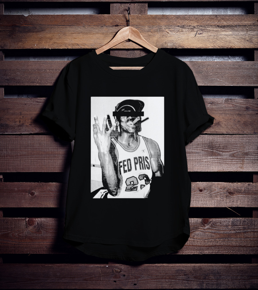 Greg Puciato Fed Pris 23 Censored Basketball Icon Cigarette T-Shirt