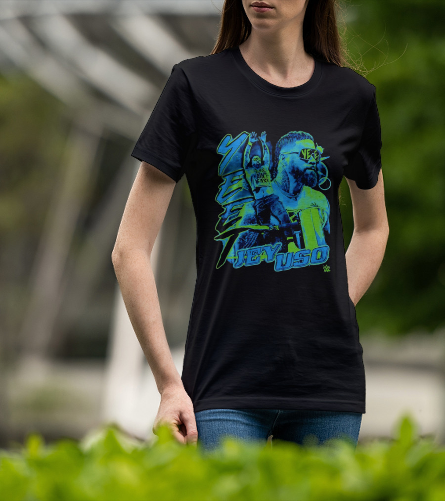 Jey Uso Yeet Ain't Easy WWE Grunge T-Shirt