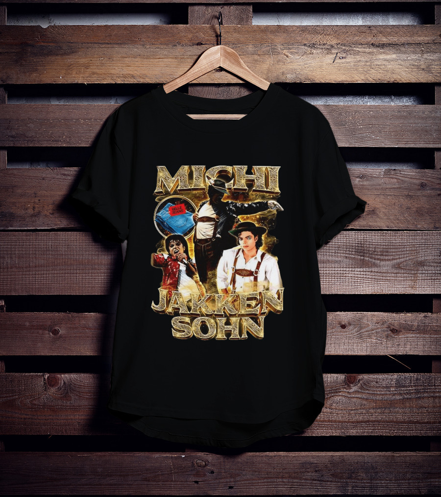 Michi Jakkensohn Billie Jeans Michael Parody Gold T-Shirt