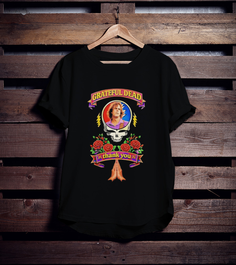 Grateful Dead Thank You Bob Weir 1947 2026 Roses And Skull T-Shirt