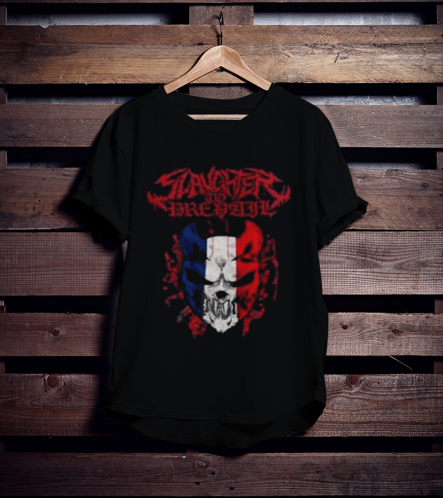 Slaughter To Prevail Mask Paris Pop Up Bataclan France 12 January 2026 Grizzly Winter Tour T-Shirt