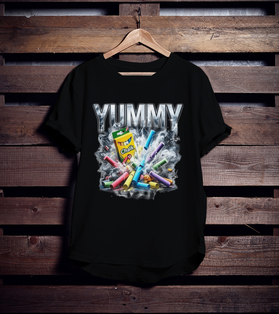 Yummy Chalk Explosion 12 Pack Colorful Creativity T-Shirt