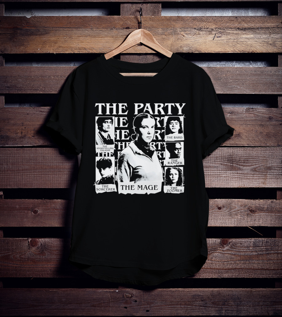 The Party The Rogue The Sorceress The Bard The Warrior The Healer The Mage T-Shirt