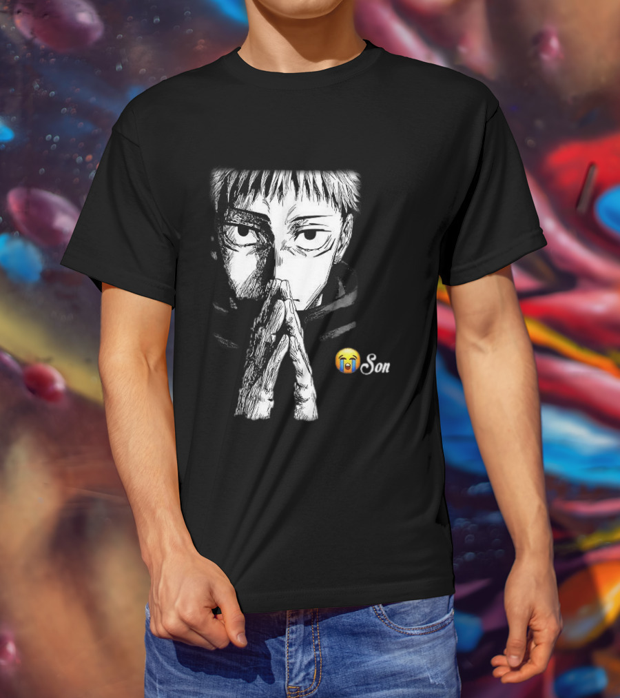Yuji Itadori Jujutsu Kaisen Cryin Son Manga T-Shirt