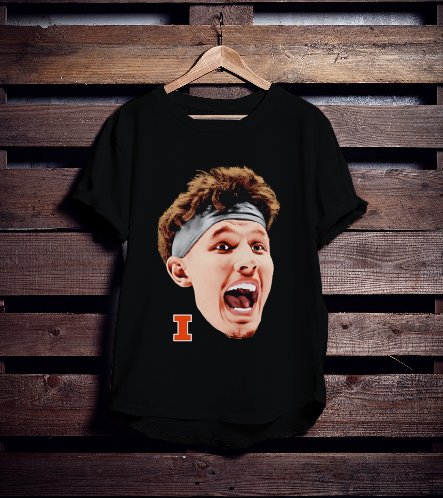 Zvonimir Ivisic Illinois Fighting Illini Big Head Caricature I T-Shirt