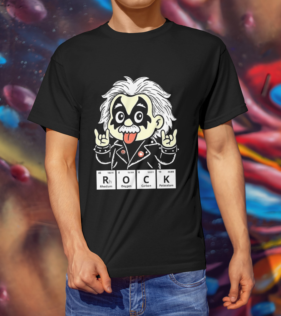 Rock Science Albert Einstein Kiss Makeup Tongue Out T-Shirt