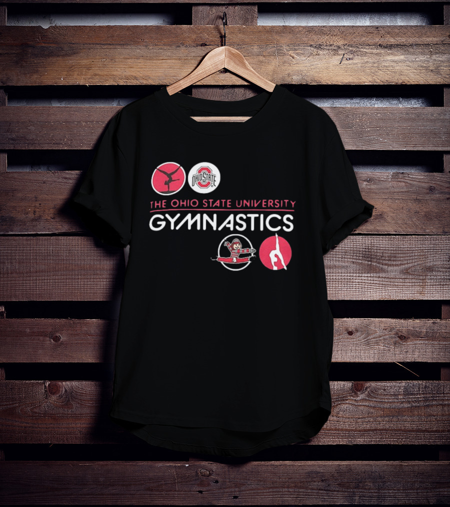 Ohio State University Gymnastics Buckeyes Team Spirit T-Shirt