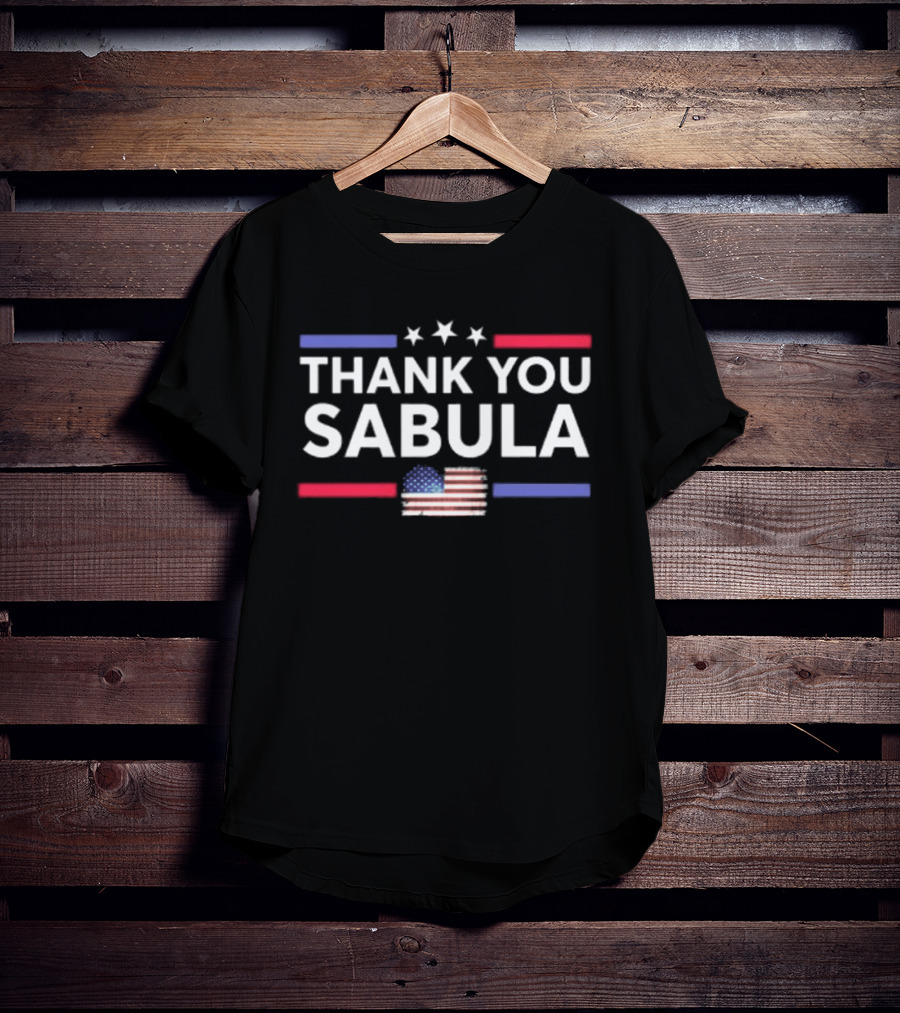 Thank You Sabula American Flag Stars T-Shirt