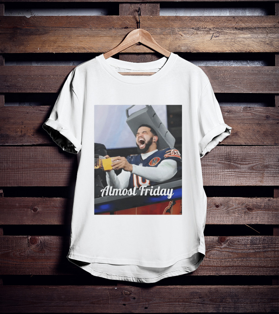 Almost Friday Cheese Grater Chicago Football Game Day Humor T-Shirt